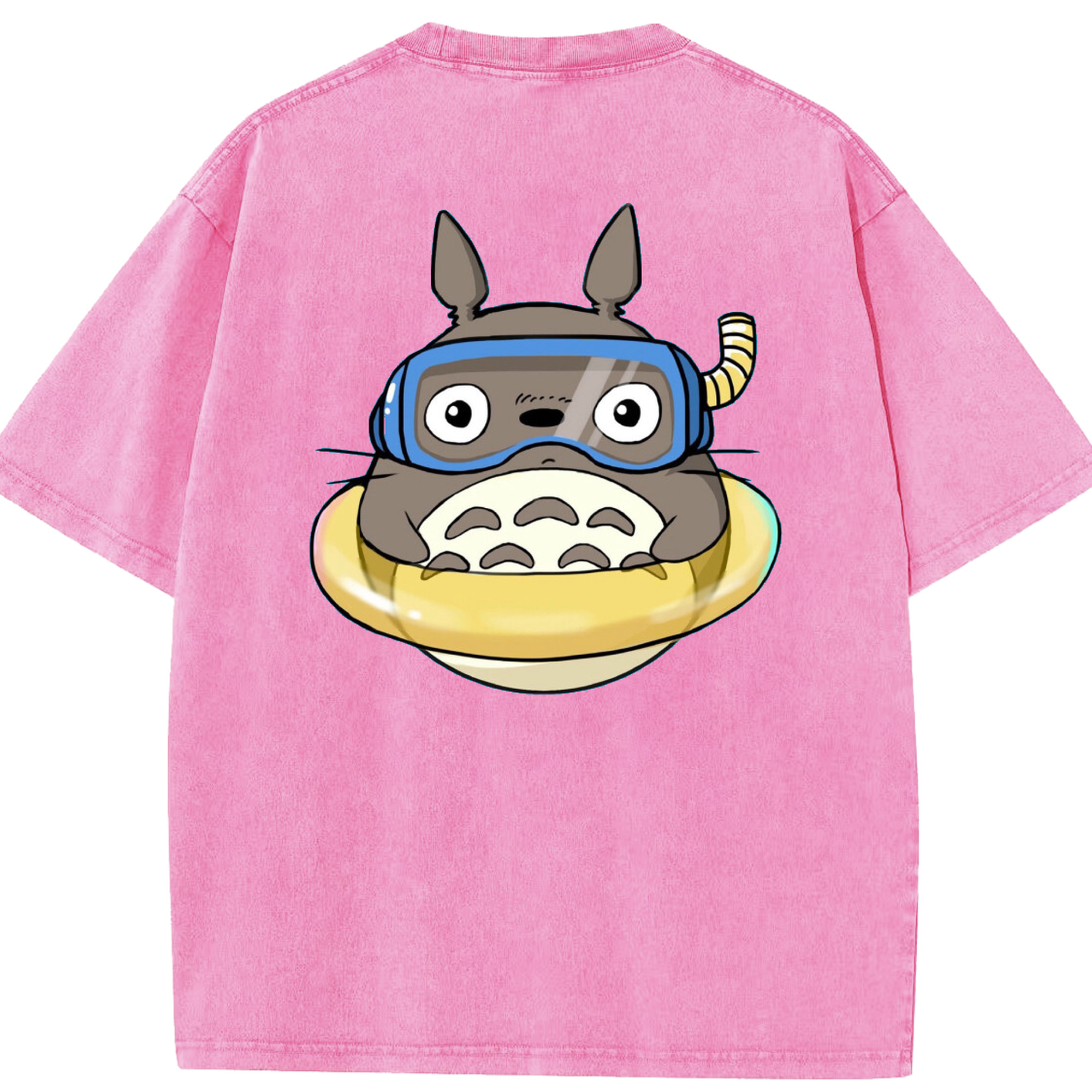 （画像用） となりのトトロ 草壁メイ 草壁サツキ My Neighbor Totoro Satsuki Kusakabe Mei Kusakabe 綿100% ヴィンテージ風 半袖Tシャツ（背面プリント）
